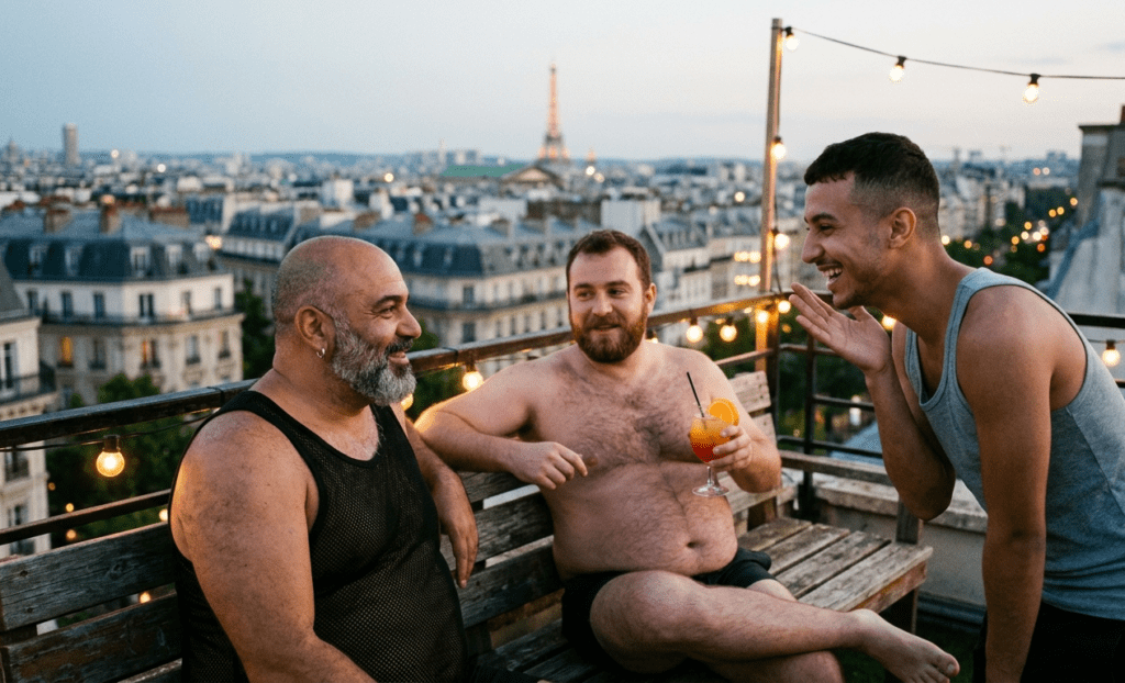 Communauté bear – des hommes gays de morphologies variées, complices et souriants